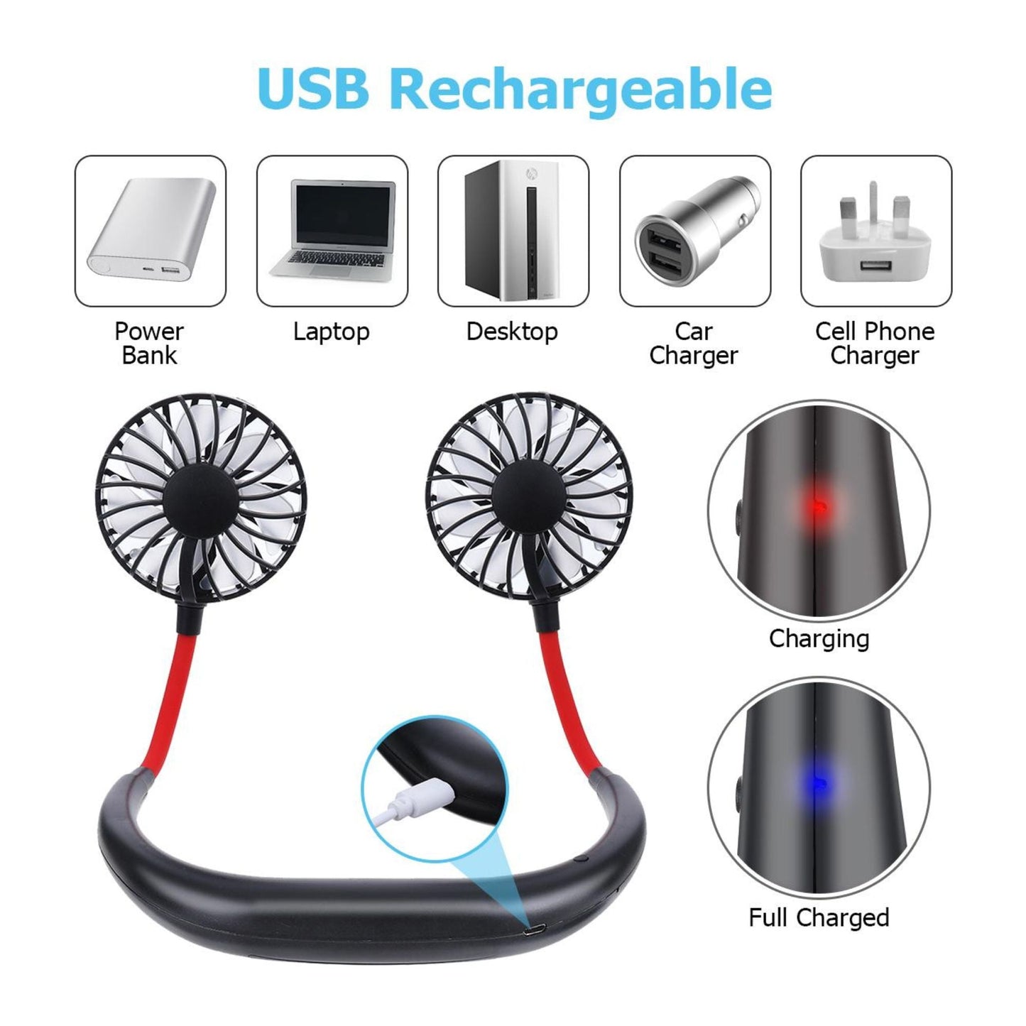 Pinlife Sports Neck Fan