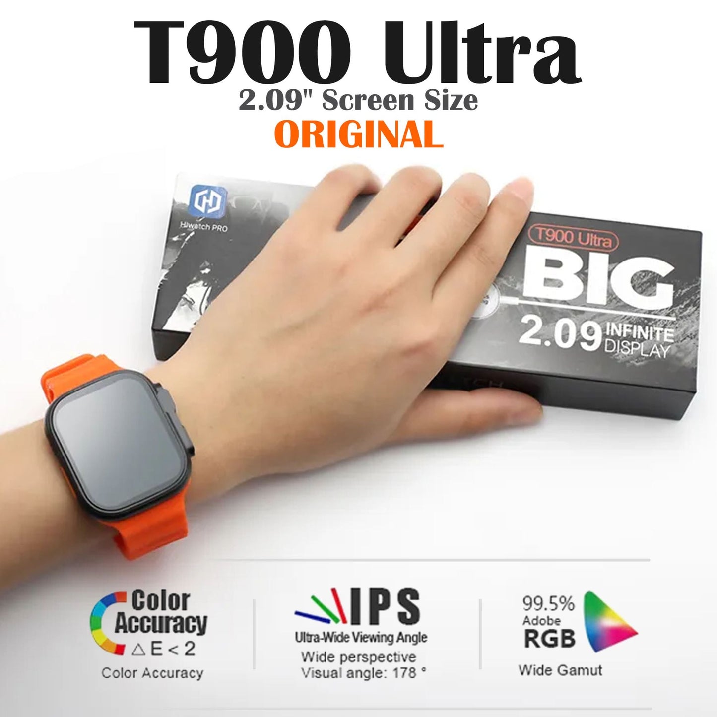Ultra 2.09 Infinite Display Smartwatch